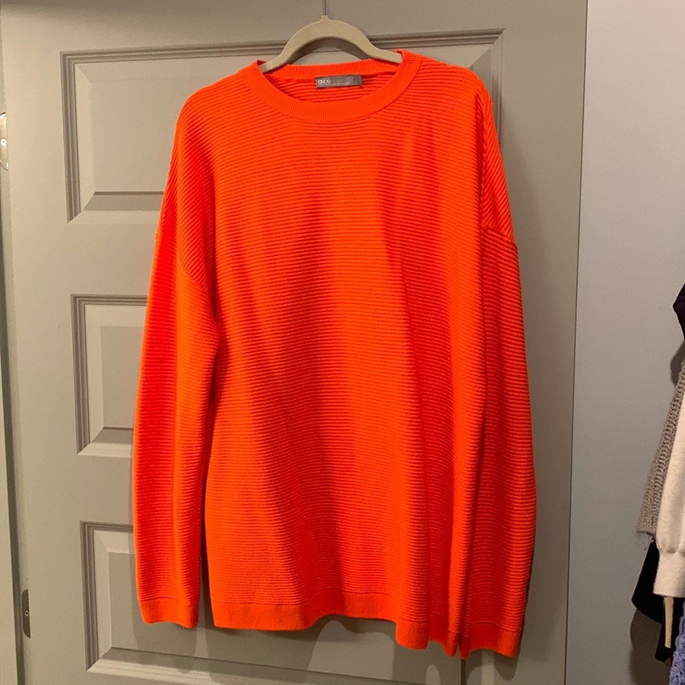 ASOS neon Orange ribbed sweater